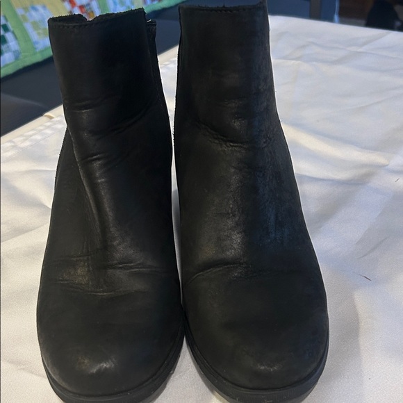 Sorel Joan Of Arctic Women's Black Leather Ankle Boots Size 10 - Picture 16 of 16